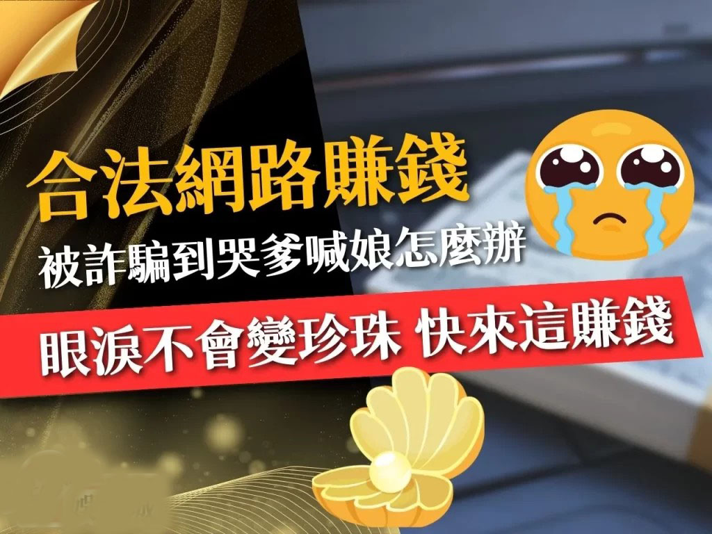 合法網路賺錢 最賺錢的方法 網路賺錢詐騙